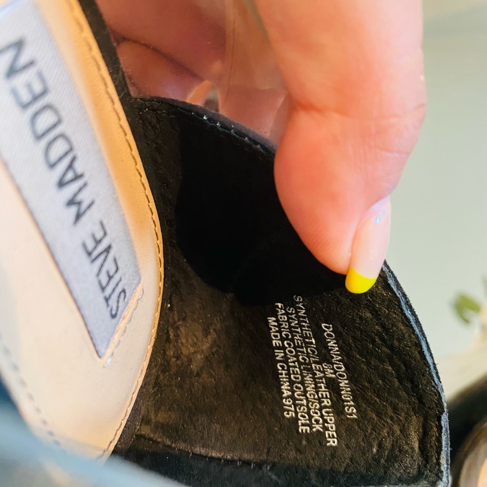 Steve Madden Black Suede Transparent Pumps!! - Picture 2 of 5